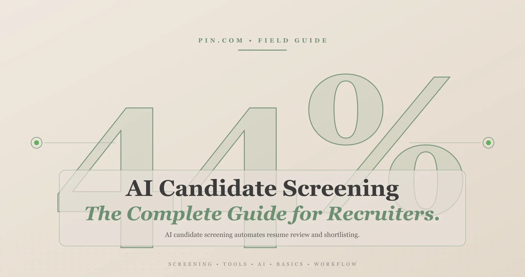 AI candidate screening for technical roles