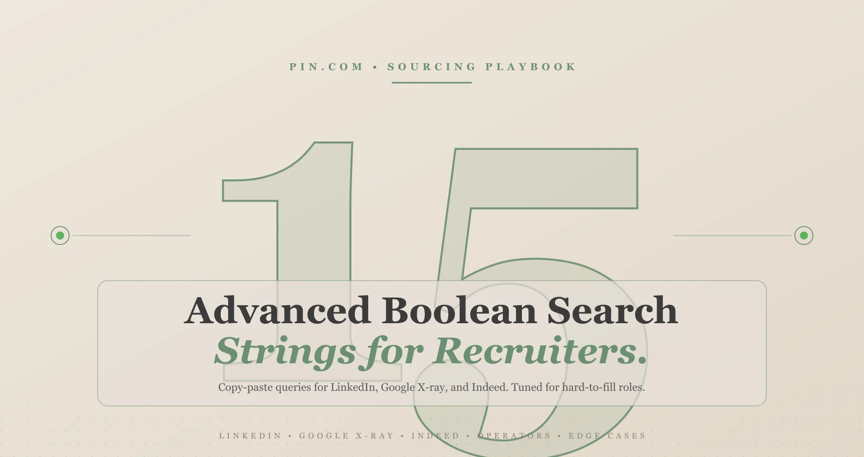 Boolean search advanced strings for hiring managers
