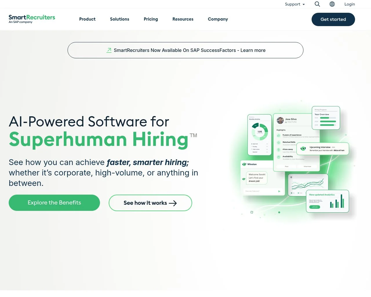 SmartRecruiters homepage